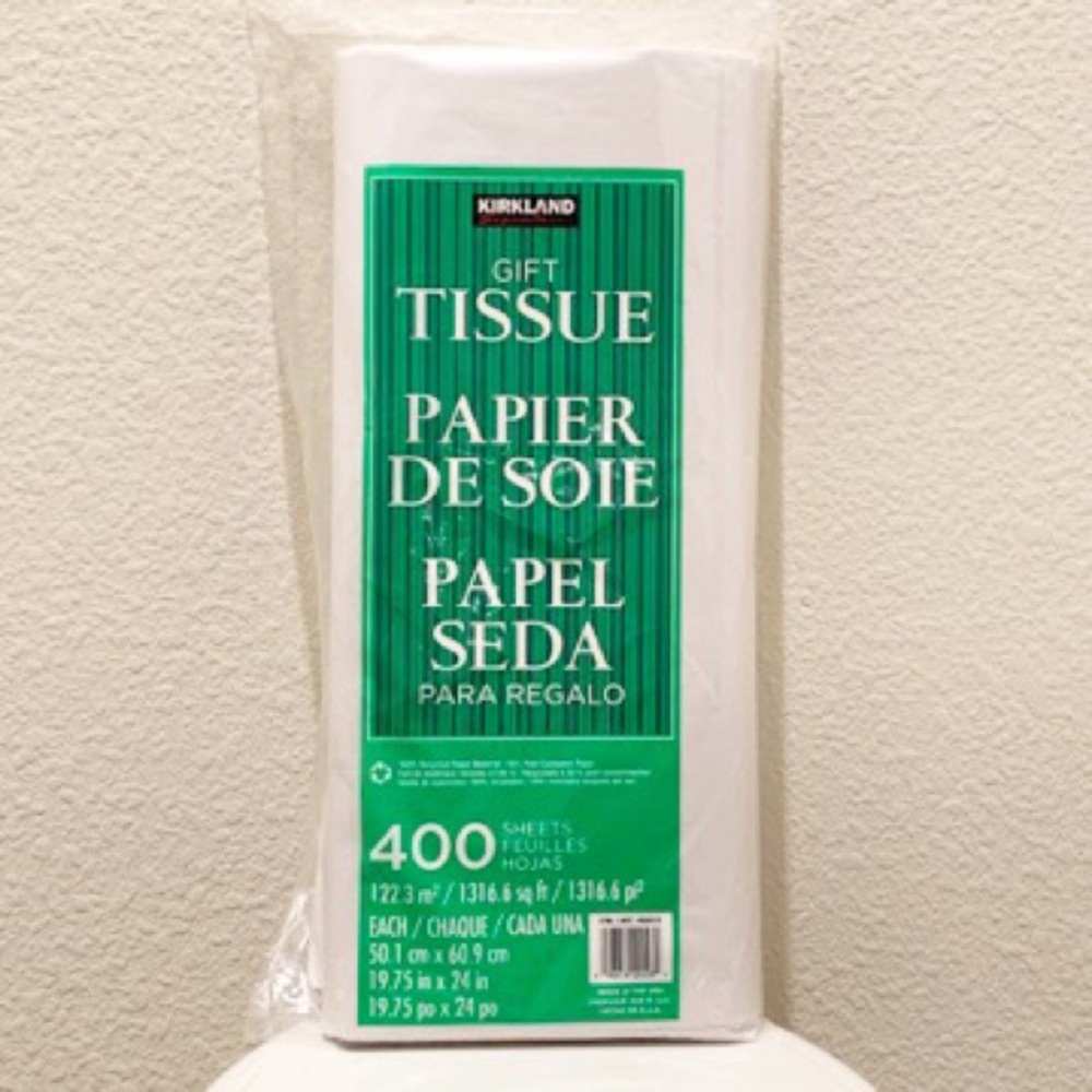 white gift tissue paper 20in x 24in 400 sheet pack